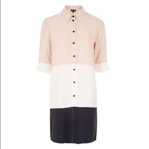 Topshop Block Color Shirt dress